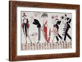 The Tango-Georges Barbier-Framed Giclee Print