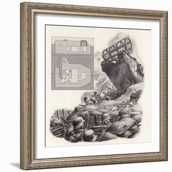 The Tank, First Used During the Great War-Pat Nicolle-Framed Giclee Print