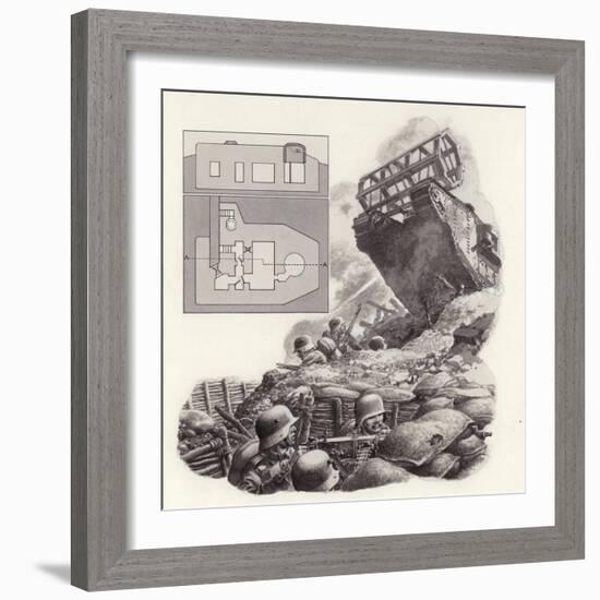 The Tank, First Used During the Great War-Pat Nicolle-Framed Giclee Print