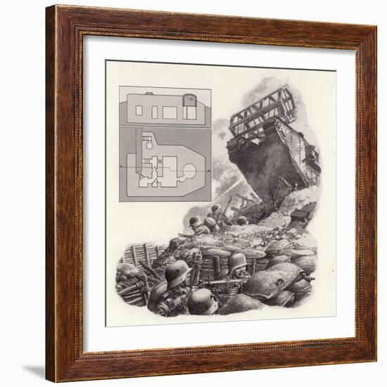 The Tank, First Used During the Great War-Pat Nicolle-Framed Giclee Print