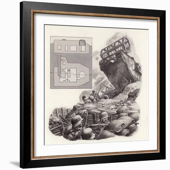 The Tank, First Used During the Great War-Pat Nicolle-Framed Giclee Print