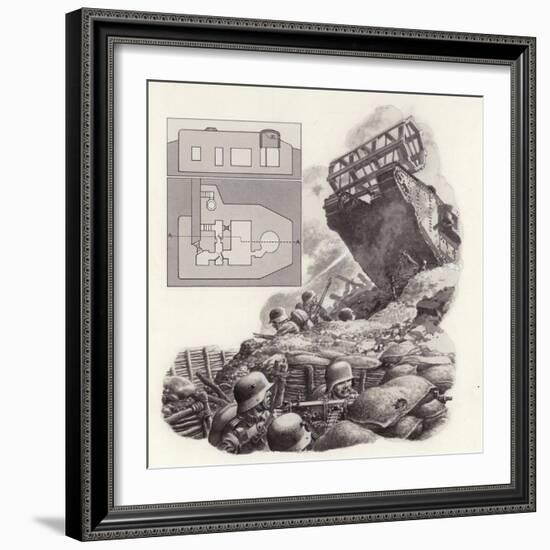 The Tank, First Used During the Great War-Pat Nicolle-Framed Giclee Print