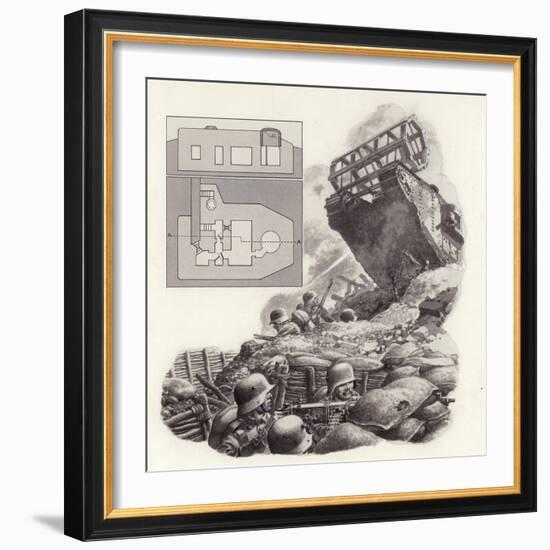 The Tank, First Used During the Great War-Pat Nicolle-Framed Giclee Print