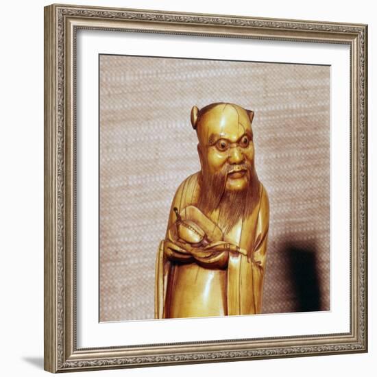 The Taoist Immortal, Chung Li Ch'Uan, Chinese Ivory, Ming Dynasty, 17th century-Unknown-Framed Giclee Print