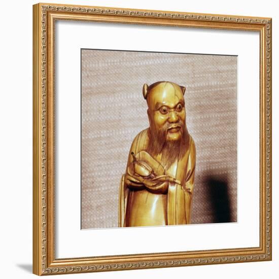 The Taoist Immortal, Chung Li Ch'Uan, Chinese Ivory, Ming Dynasty, 17th century-Unknown-Framed Giclee Print