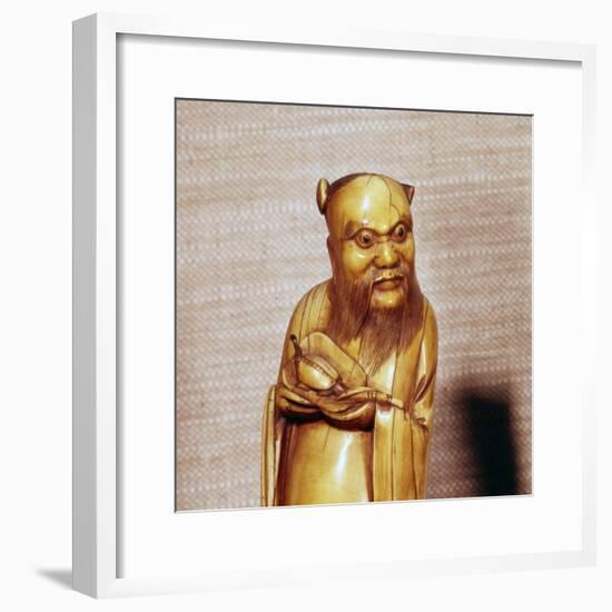 The Taoist Immortal, Chung Li Ch'Uan, Chinese Ivory, Ming Dynasty, 17th century-Unknown-Framed Giclee Print