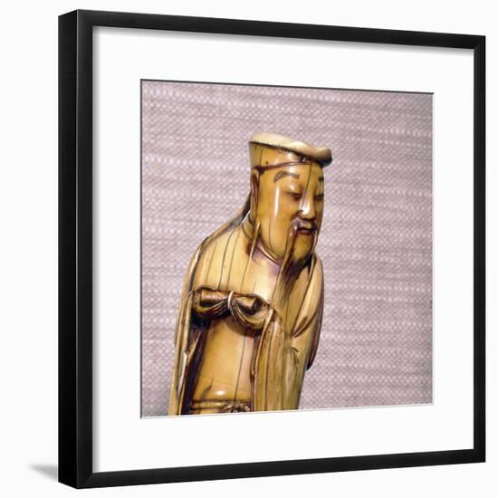 The Taoist Immortal, Zhang Guolao, Chinese Ivory, Ming Dynasty, 17th century-Unknown-Framed Giclee Print