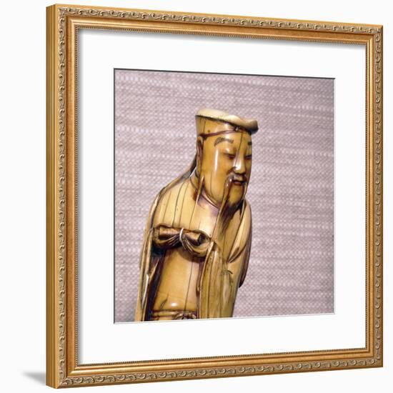 The Taoist Immortal, Zhang Guolao, Chinese Ivory, Ming Dynasty, 17th century-Unknown-Framed Giclee Print