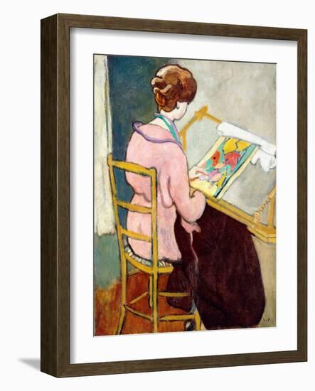 The Tapestry, 1917 (Oil on Canvas)-Louis Valtat-Framed Giclee Print