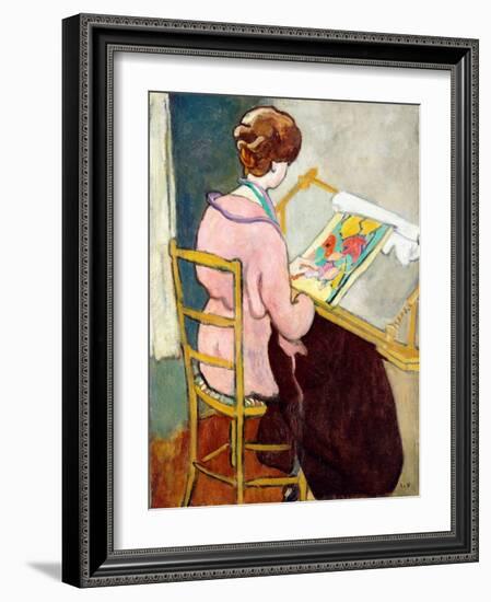 The Tapestry, 1917 (Oil on Canvas)-Louis Valtat-Framed Giclee Print