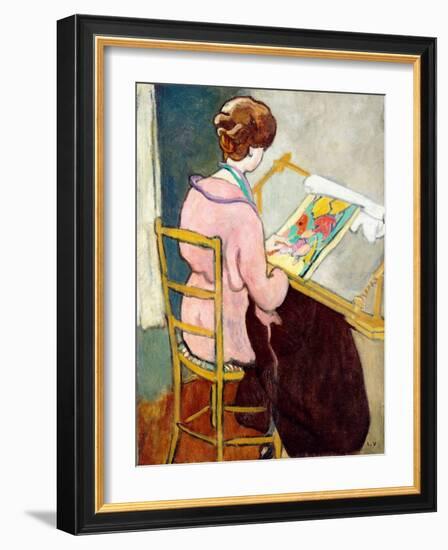 The Tapestry, 1917 (Oil on Canvas)-Louis Valtat-Framed Giclee Print