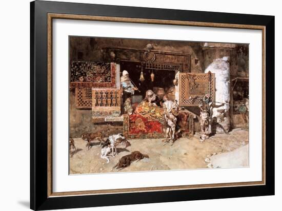 The Tapestry Merchant, 1870-Mariano Fortuny y Marsal-Framed Giclee Print