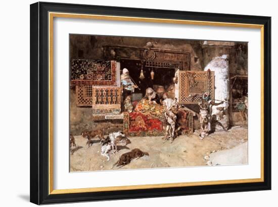 The Tapestry Merchant, 1870-Mariano Fortuny y Marsal-Framed Giclee Print