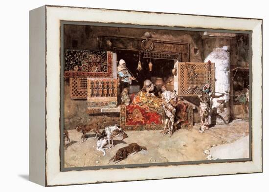 The Tapestry Merchant, 1870-Mariano Fortuny y Marsal-Framed Premier Image Canvas