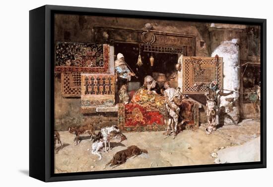 The Tapestry Merchant, 1870-Mariano Fortuny y Marsal-Framed Premier Image Canvas