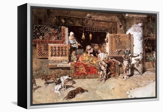 The Tapestry Merchant, 1870-Mariano Fortuny y Marsal-Framed Premier Image Canvas