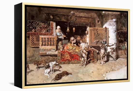 The Tapestry Merchant, 1870-Mariano Fortuny y Marsal-Framed Premier Image Canvas