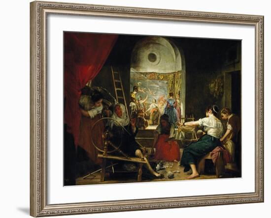 The Tapestry Weavers or the Fable of Arachne-Diego Velazquez-Framed Giclee Print