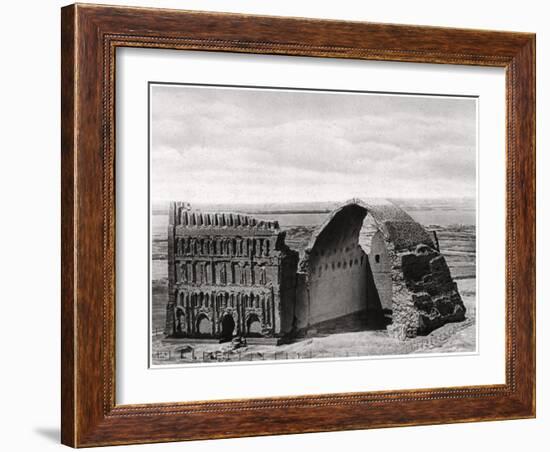 The Taq-I Kisra from the Air, Ctesiphon, Iraq, 1925-A Kerim-Framed Giclee Print