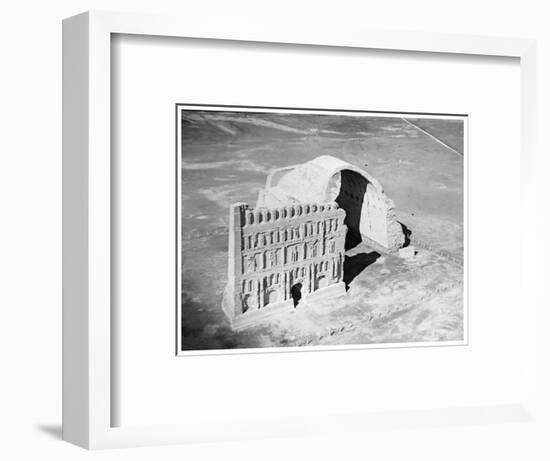 The Taq-I Kisra from the Air, Ctesiphon, Iraq, 1926-null-Framed Giclee Print