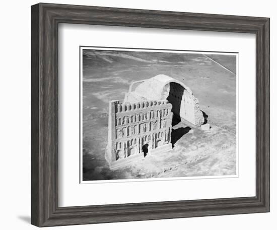 The Taq-I Kisra from the Air, Ctesiphon, Iraq, 1926-null-Framed Giclee Print