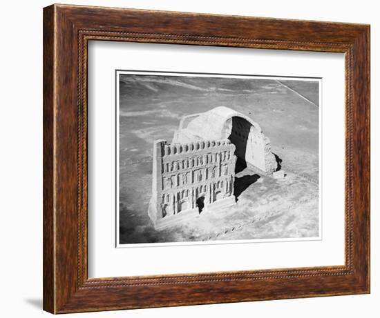 The Taq-I Kisra from the Air, Ctesiphon, Iraq, 1926-null-Framed Giclee Print