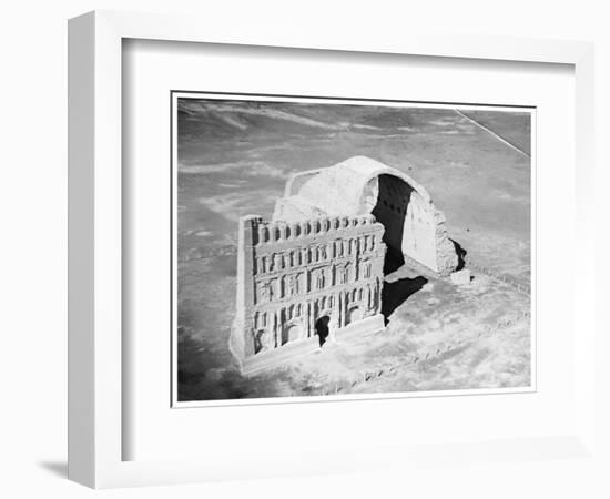 The Taq-I Kisra from the Air, Ctesiphon, Iraq, 1926-null-Framed Giclee Print