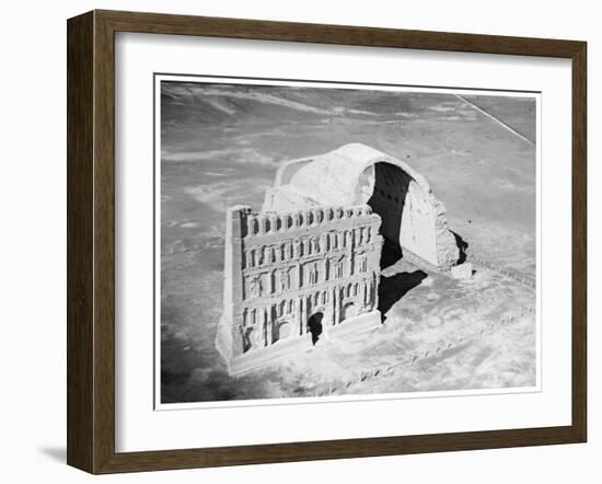 The Taq-I Kisra from the Air, Ctesiphon, Iraq, 1926-null-Framed Giclee Print