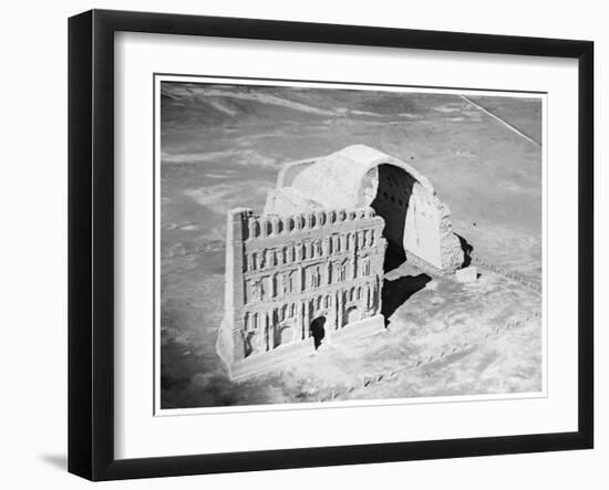 The Taq-I Kisra from the Air, Ctesiphon, Iraq, 1926-null-Framed Giclee Print