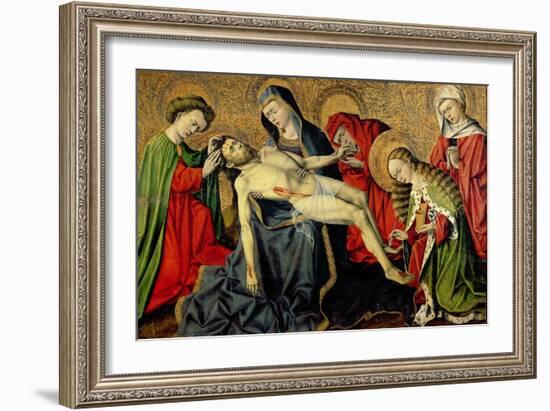 The Tarascon Pieta, Provencal School (Oil on Panel)-French-Framed Giclee Print