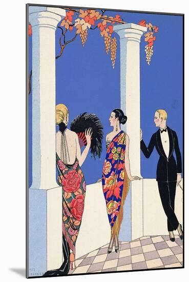 The Taste of Shawls, 1922-Georges Barbier-Mounted Giclee Print