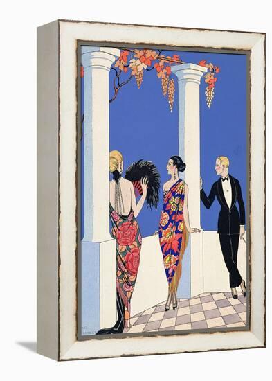 The Taste of Shawls, 1922-Georges Barbier-Framed Premier Image Canvas