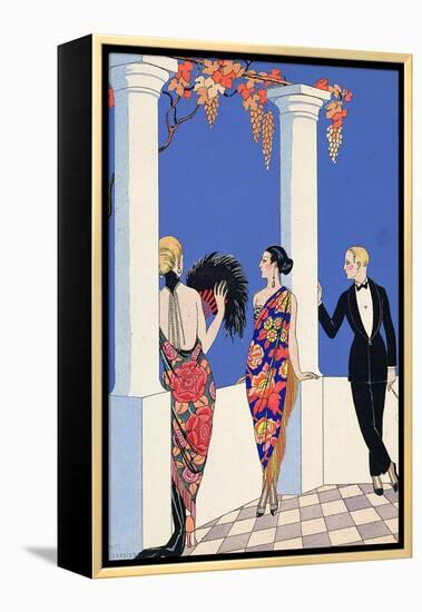 The Taste of Shawls, 1922-Georges Barbier-Framed Premier Image Canvas