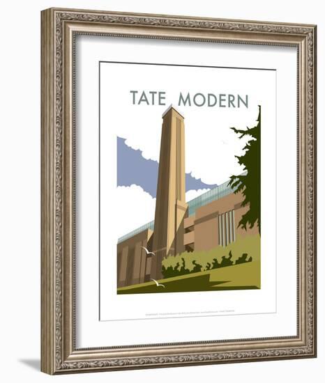 The Tate Modern - Dave Thompson Contemporary Travel Print-Dave Thompson-Framed Art Print