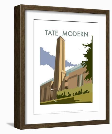 The Tate Modern - Dave Thompson Contemporary Travel Print-Dave Thompson-Framed Art Print