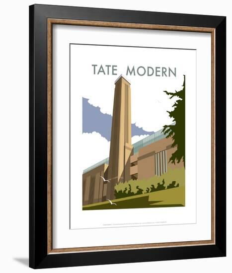 The Tate Modern - Dave Thompson Contemporary Travel Print-Dave Thompson-Framed Art Print