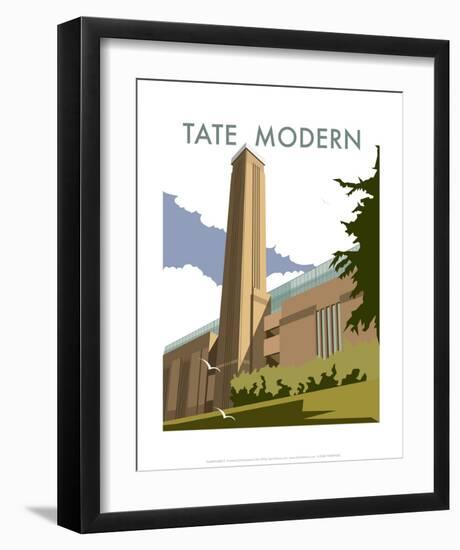 The Tate Modern - Dave Thompson Contemporary Travel Print-Dave Thompson-Framed Art Print