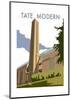 The Tate Modern - Dave Thompson Contemporary Travel Print-Dave Thompson-Mounted Giclee Print