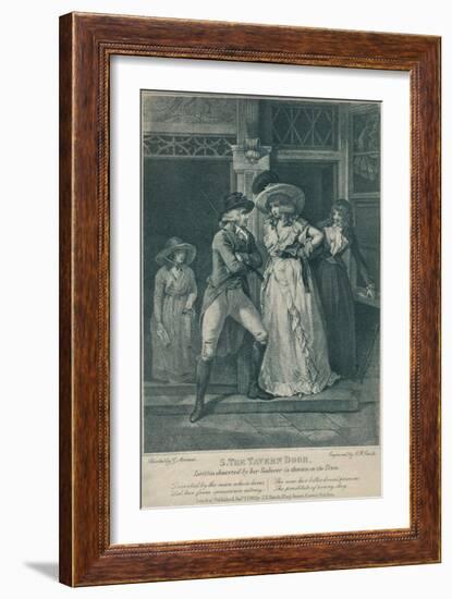 'The Tavern Door: Laetitia Deserted By Her Seducer is Thrown on the Town', 1789-Otto Limited-Framed Giclee Print