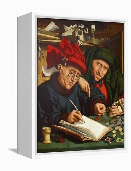 The Tax Collectors, 1520s-Quentin Massys-Framed Premier Image Canvas