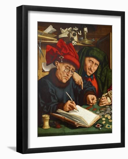 The Tax Collectors, 1520s-Quentin Massys-Framed Giclee Print