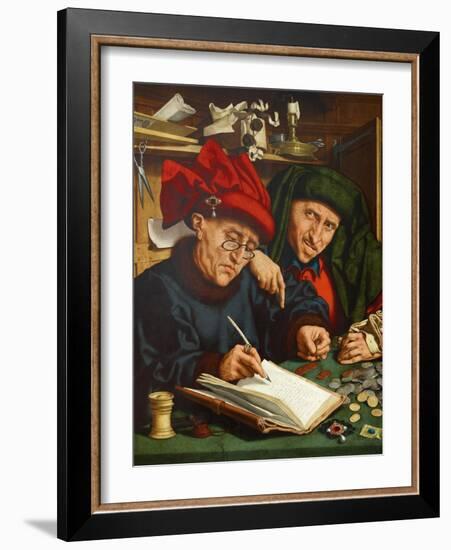 The Tax Collectors, 1520s-Quentin Massys-Framed Giclee Print