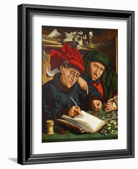 The Tax Collectors, 1520s-Quentin Massys-Framed Giclee Print