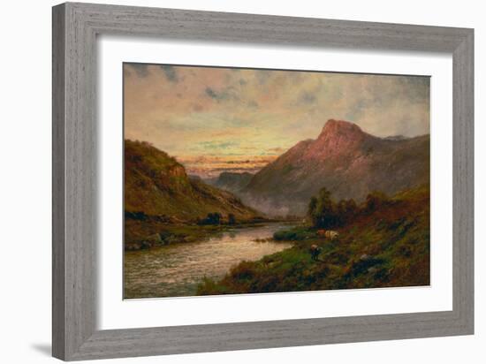 The Tay at Sunset, Dunkeld-Alfred de Breanski-Framed Giclee Print