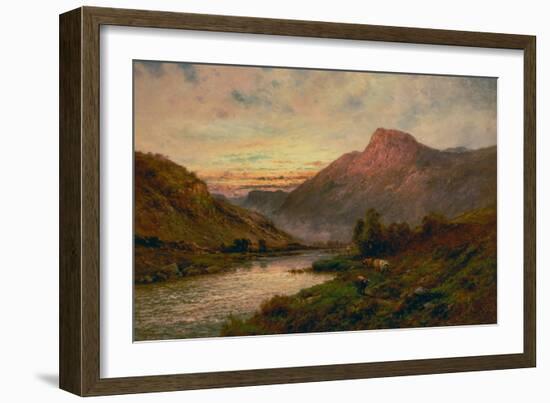 The Tay at Sunset, Dunkeld-Alfred de Breanski-Framed Giclee Print