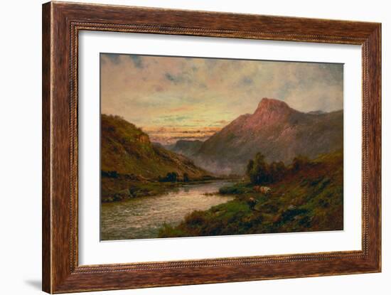 The Tay at Sunset, Dunkeld-Alfred de Breanski-Framed Giclee Print