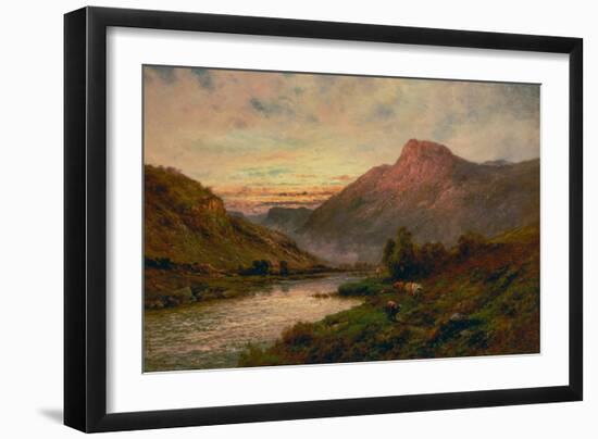 The Tay at Sunset, Dunkeld-Alfred de Breanski-Framed Giclee Print