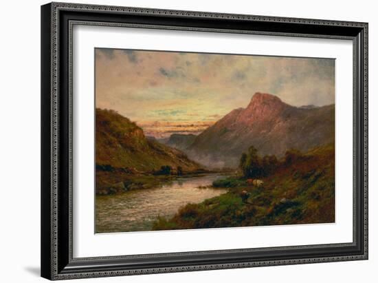 The Tay at Sunset, Dunkeld-Alfred de Breanski-Framed Giclee Print