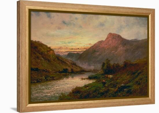 The Tay at Sunset, Dunkeld-Alfred de Breanski-Framed Premier Image Canvas