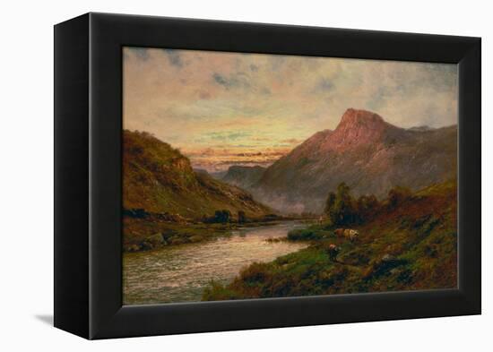 The Tay at Sunset, Dunkeld-Alfred de Breanski-Framed Premier Image Canvas